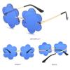 Favor Flower Sunnies Flower Lens Sunglasses Snowflakes Shades Fashion Sun Glasses Photo Glasses