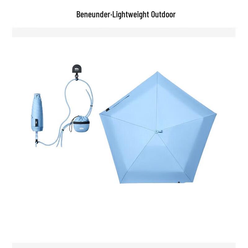 Beneunder 5-Fold UV Protection Sun Rain Umbrella