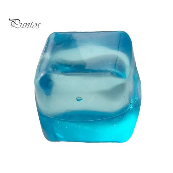 Transparent Lemon Toy Squeeze Toy, Stress Relief Jellyfish Ice Cream Reduction Soft Clear Cube Sensory for Kids Adults Reliever