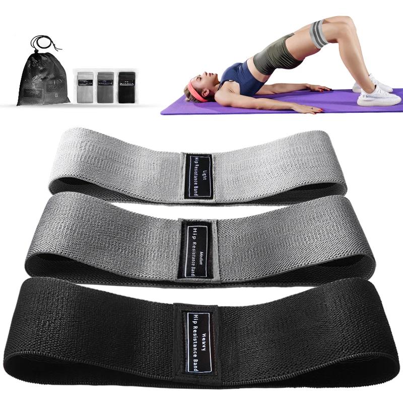 Stoffmotstand Hip Booty Bands Glute Lår Elastiske treningsbånd Knebøy Sirkel Stretch Fitness Strips Loops Yoga Gym Utstyr