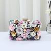 Women's Floral Evening Clutch: Elegant High-End Wedding and Banquet Handbag