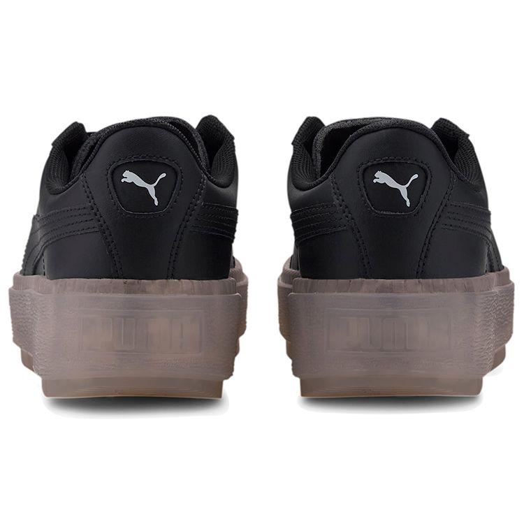 Puma Platform Trace Comfortable Casual Low-Top Sneakers Women Sneakers Black 371656-02