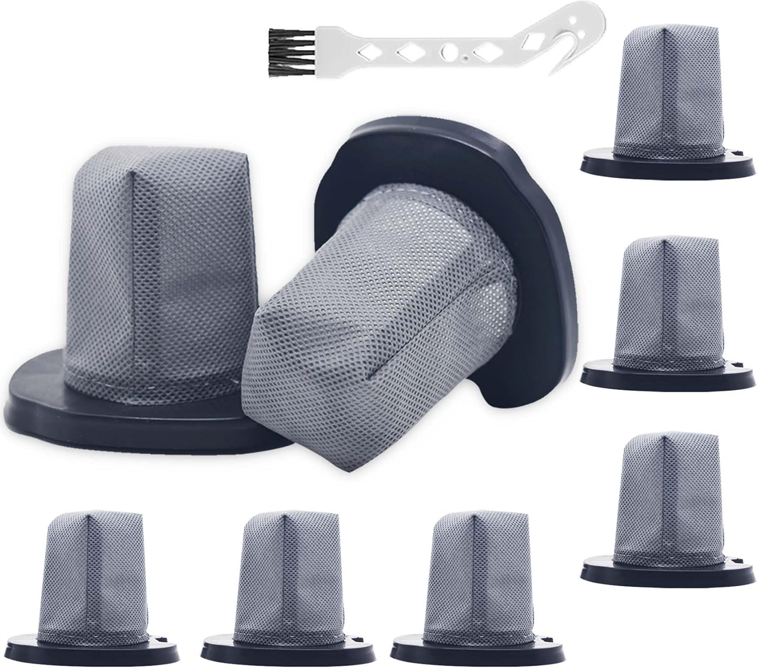 

8 Pack Washable CH701 Hand Vacuum Filter, Replacement for CH701, CH701C, CH700WM, CH700, Grey