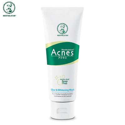 Acne Clear & Whitening Wash, formuła oczyszczająca niezawierająca mydła aminokwasowego, 100 g