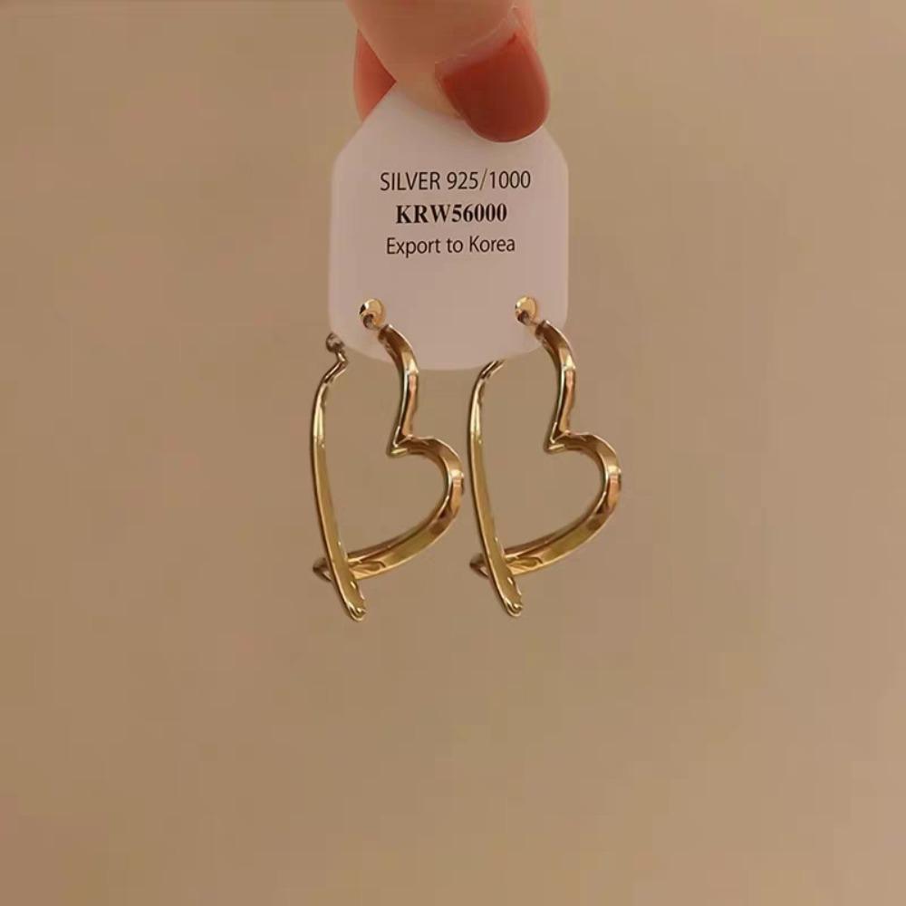 Golden Circle Earrings for Women 2025 New Ear Buckles, Light Luxury, High-end Sensory Ring Earrings, No Need To Pick Earrings When Sleeping