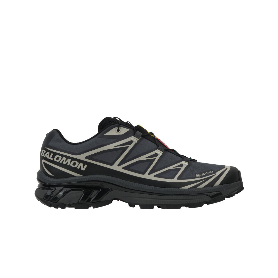 Кроссовки Salomon XT-6 GORE-TEX Черные Унисекс Эбони Лунный-Камень L41663500 36