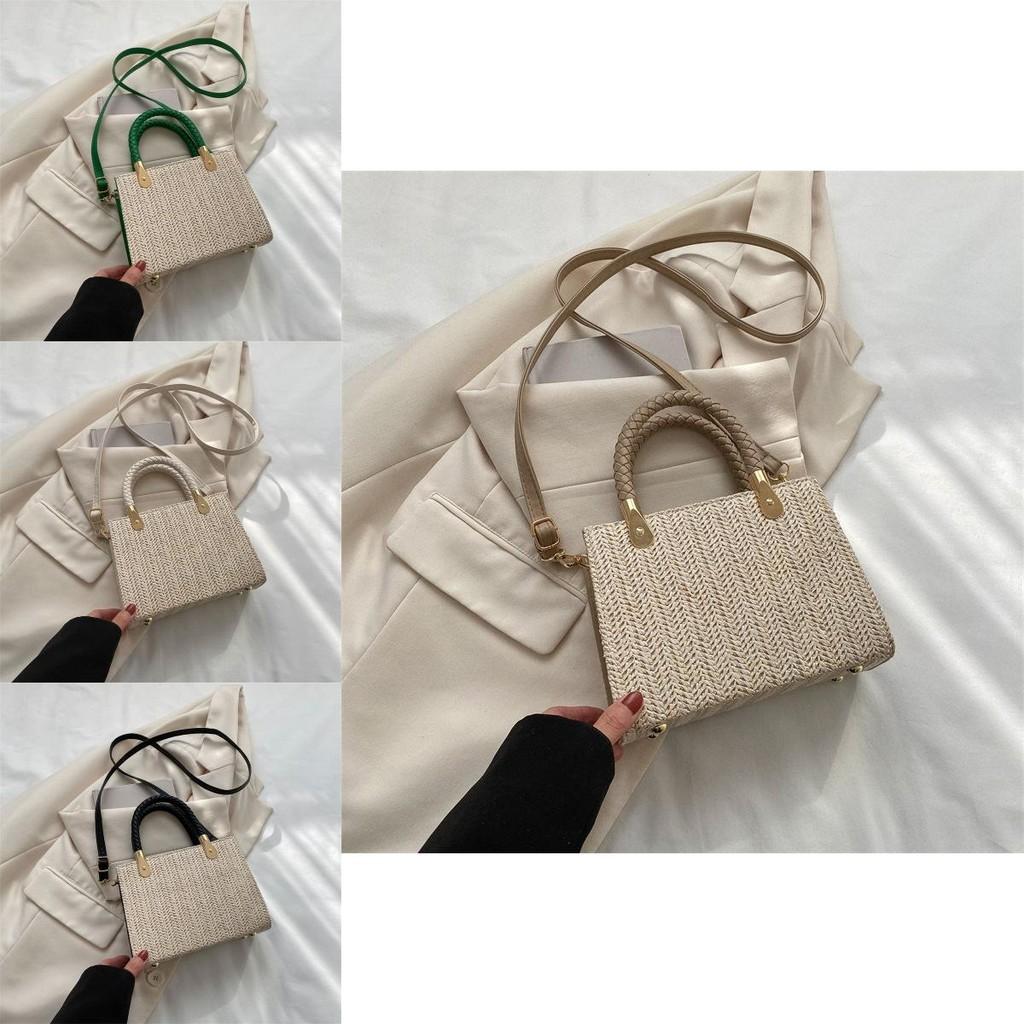 Trendy Woven Square Handbag For Women In Multiple Colors Perfect For Everyday Outfits