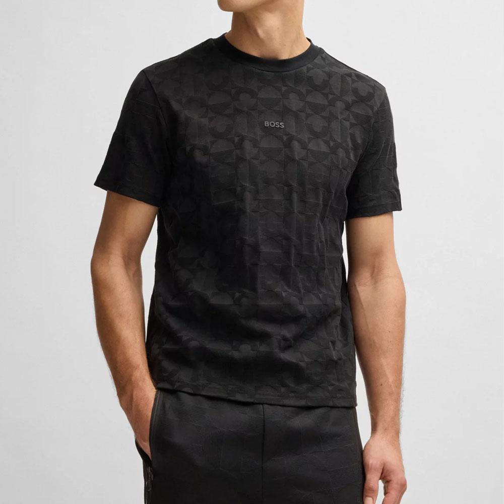 Hugo Boss geometric-jacquard T-shirt 50538184-001