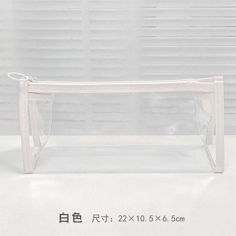 Clear PVC Pen Bag Pencil Case  Ins DIY Pattern, Pencil Pouch, Portable Pencil Bag, Pen Case for School & Office