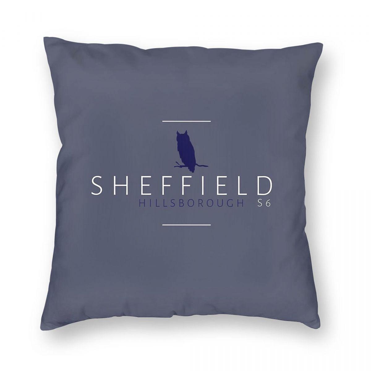 

Sheffield Wednesday Hillsborough Square Pillowcase Polyester Linen Velvet Pattern Zip Decorative Sofa Seater Cushion Cover 12x12Inch
