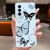 Case For Samsung Galaxy A37 5G Capa Protective Case For Samsung A57 5G Coque Funda Flower Butterfly Soft Silicon TPU Phone Cover