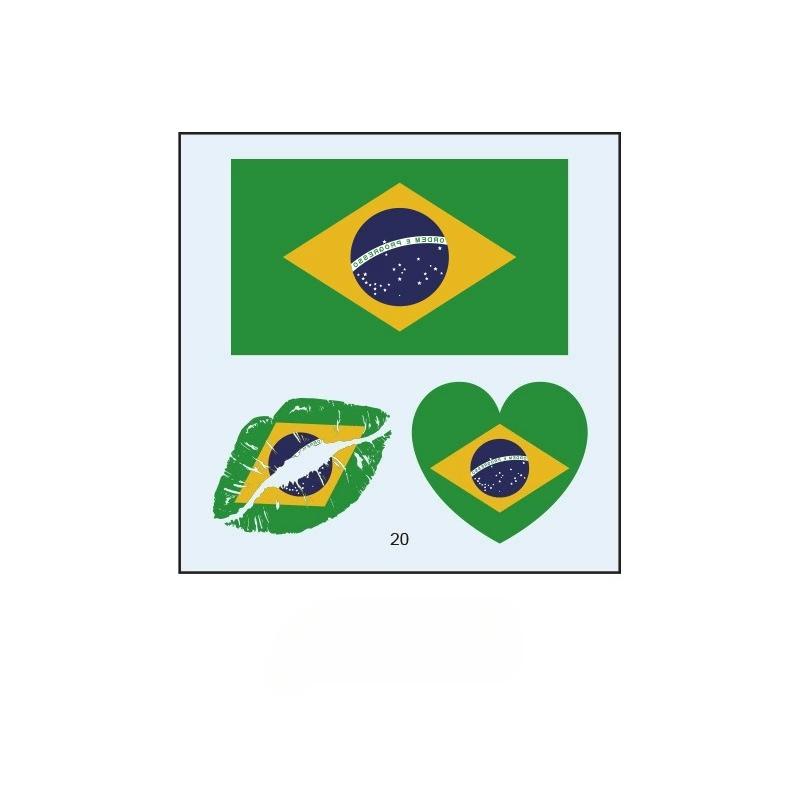 10PCS New World Cup Flag Tattoo Stickers Football Game Games Tattoo Stickers Makeup Face Stickers