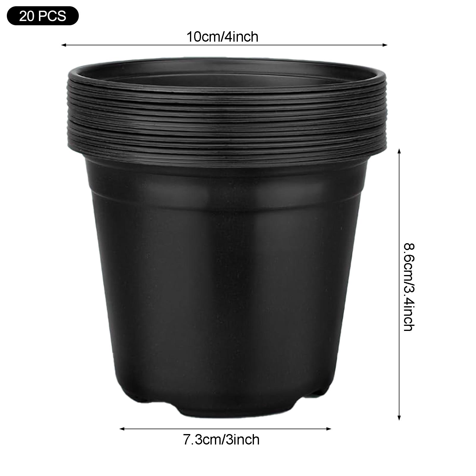 20/50/100PCS Plant Nursery Pots Seed Starting Pots Plastic Flower Plant Container for Succulents Seedlings Gardening Supply