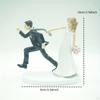 Bride Groom Figurine Wedding Cake Topper Accessory Craft Couple Statue Ornament