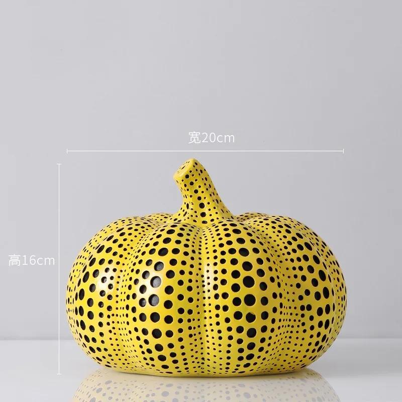 

Pok Dot Art Гарбузова статуя Прикраса кімнати Прикраса зі смоли Статуя Прикраса столу Прикраса дому Статуї для прикраси