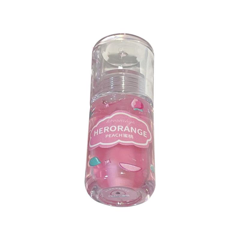 Guoguo Fruit-Flavored Hydrating Lip Oil Balm - Glossy Plump Lips Base & Top Layer