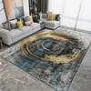 Nordic Style Black Gold Luxurycarpets for Living Room Non-slip Bedroom Decoration Home Large Area Rugs Cloakroom Floor Foot Mats