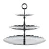 3-Tier Stand - Alessi - Dressed for Xmas - 18/10 Stainless Steel - Ø35.5 Cm - H.31 Cm