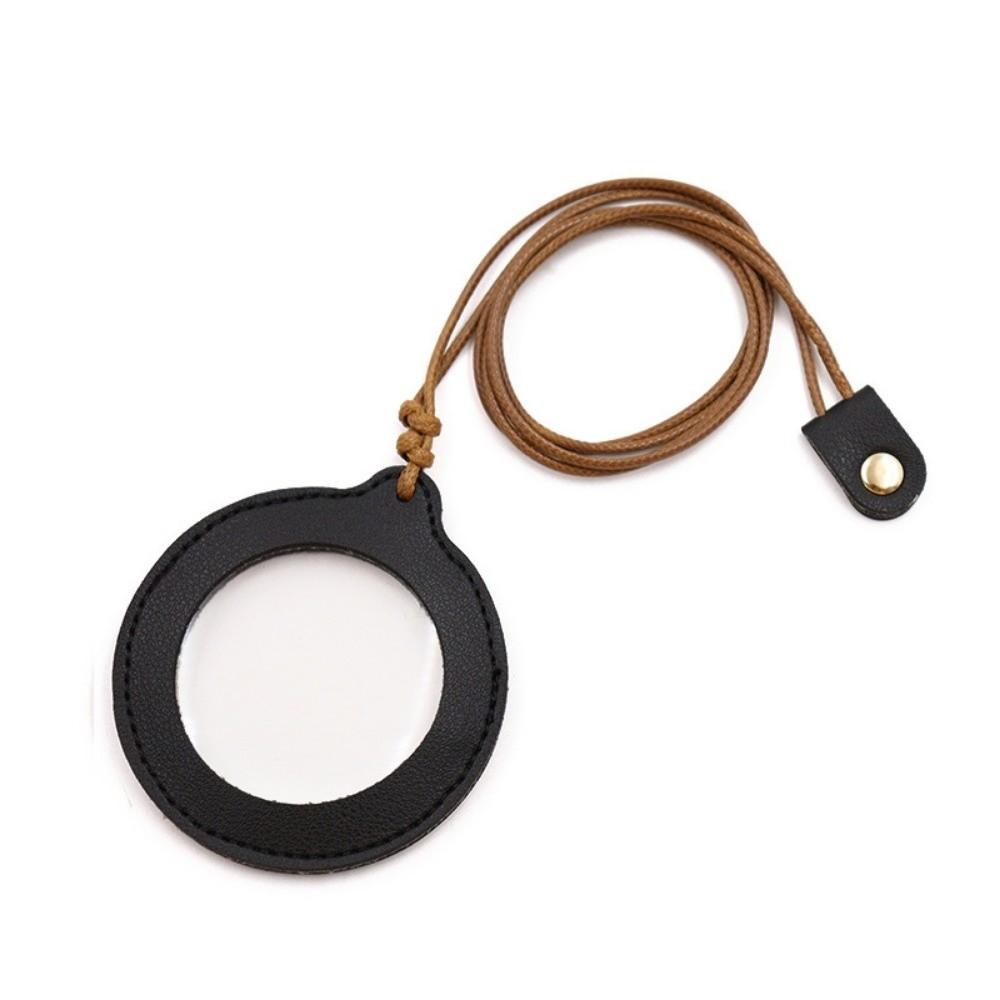 

Protective Case Portable Magnifier Imitation Leather Magnifying Glass Reading Magnifier Inspection чорний