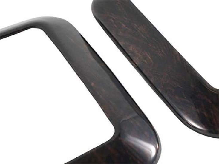 Dark Prime and Dark Prime 2 Black Mahogany Wood Grain Interior Panels for Toyota Hiace 200 Series and 6th Rear Air Conditioner December 2013 and later