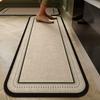 Minimalistická luxusní kuchyňská podložka z křemeliny odolná proti skvrnám, savá, snadná údržba, protiskluzová, rychleschnoucí rohožka ke dveřím