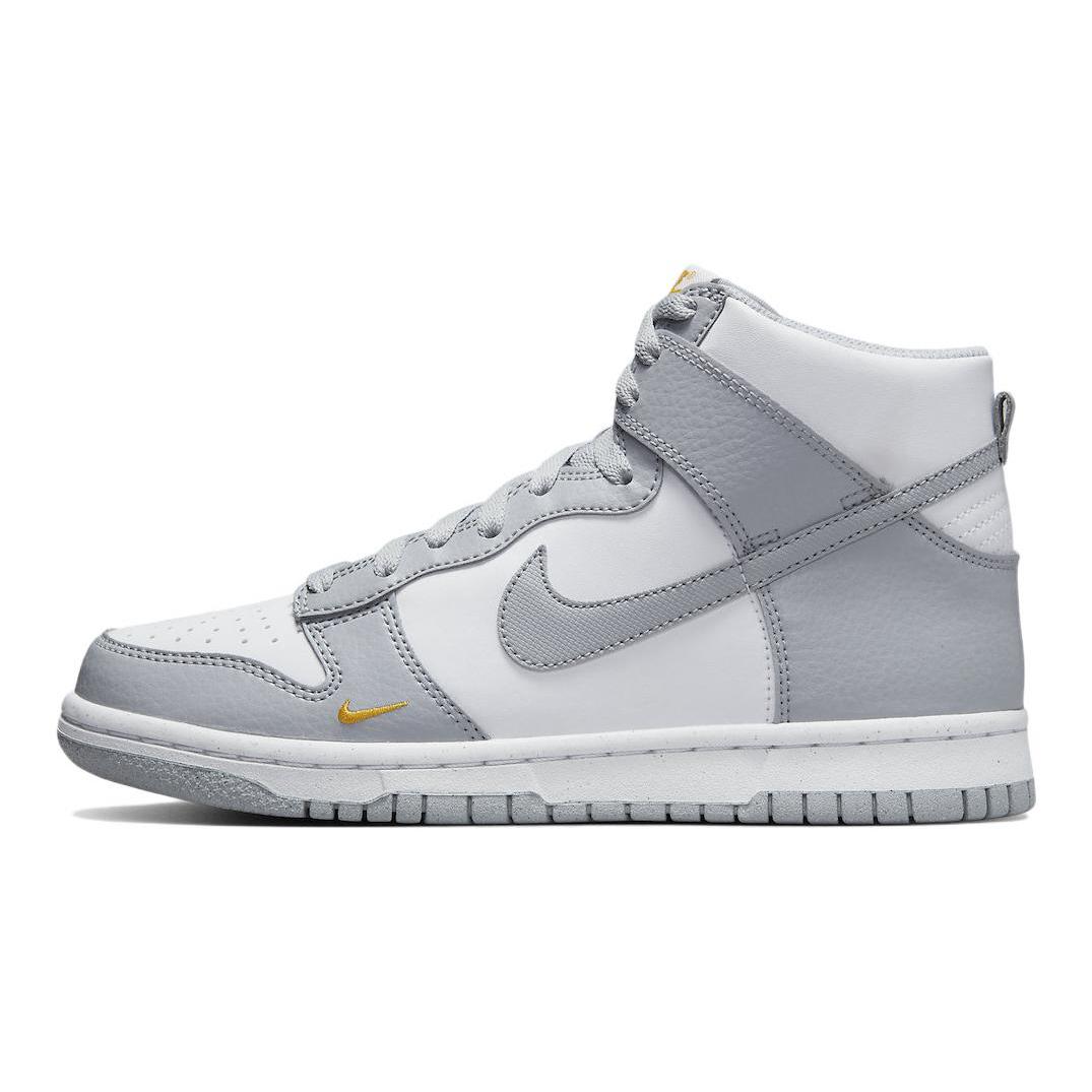 

Новые Nike Dunk High Next Nature Серый волк Золотистый GS FD9773-001 39