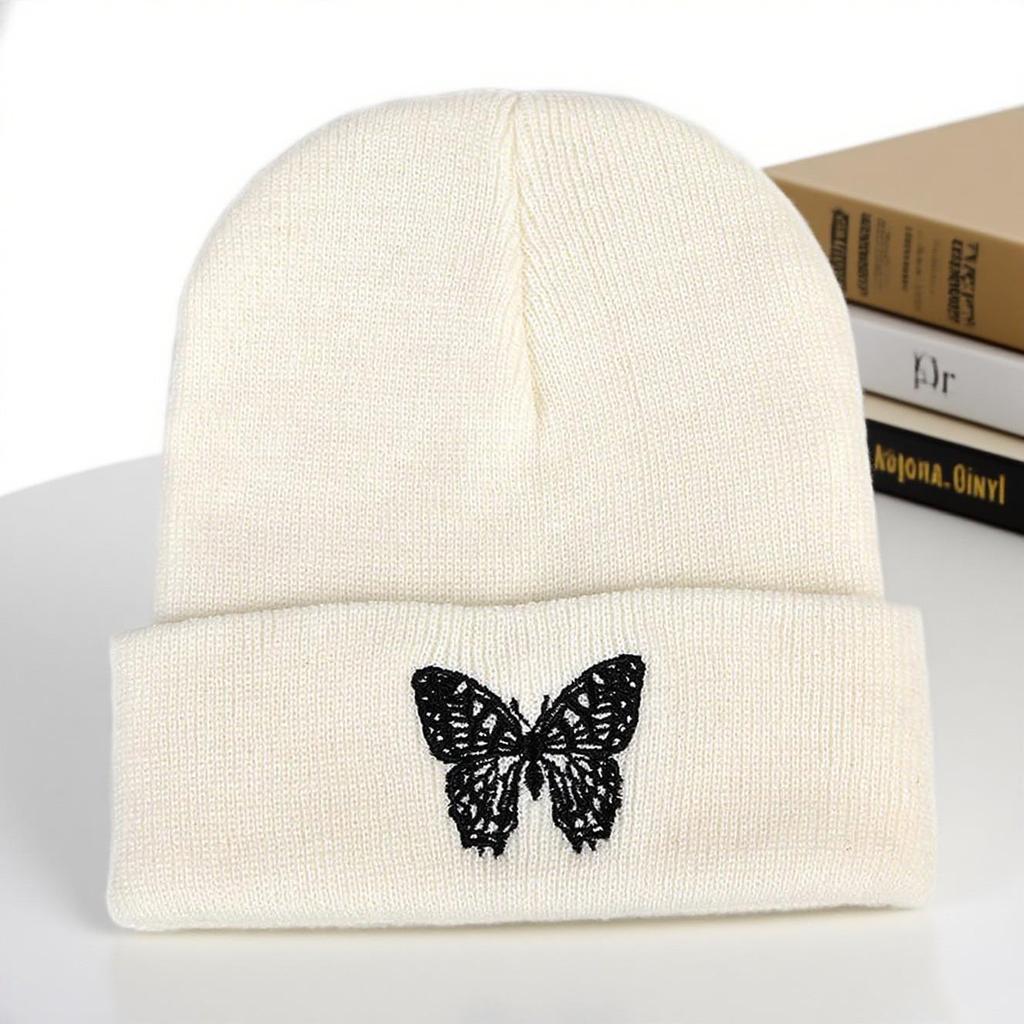 Všestranná trendy akrylová pletená čepice - Unisex podzim/zima Hip Hop styl pro ochranu před chladem.