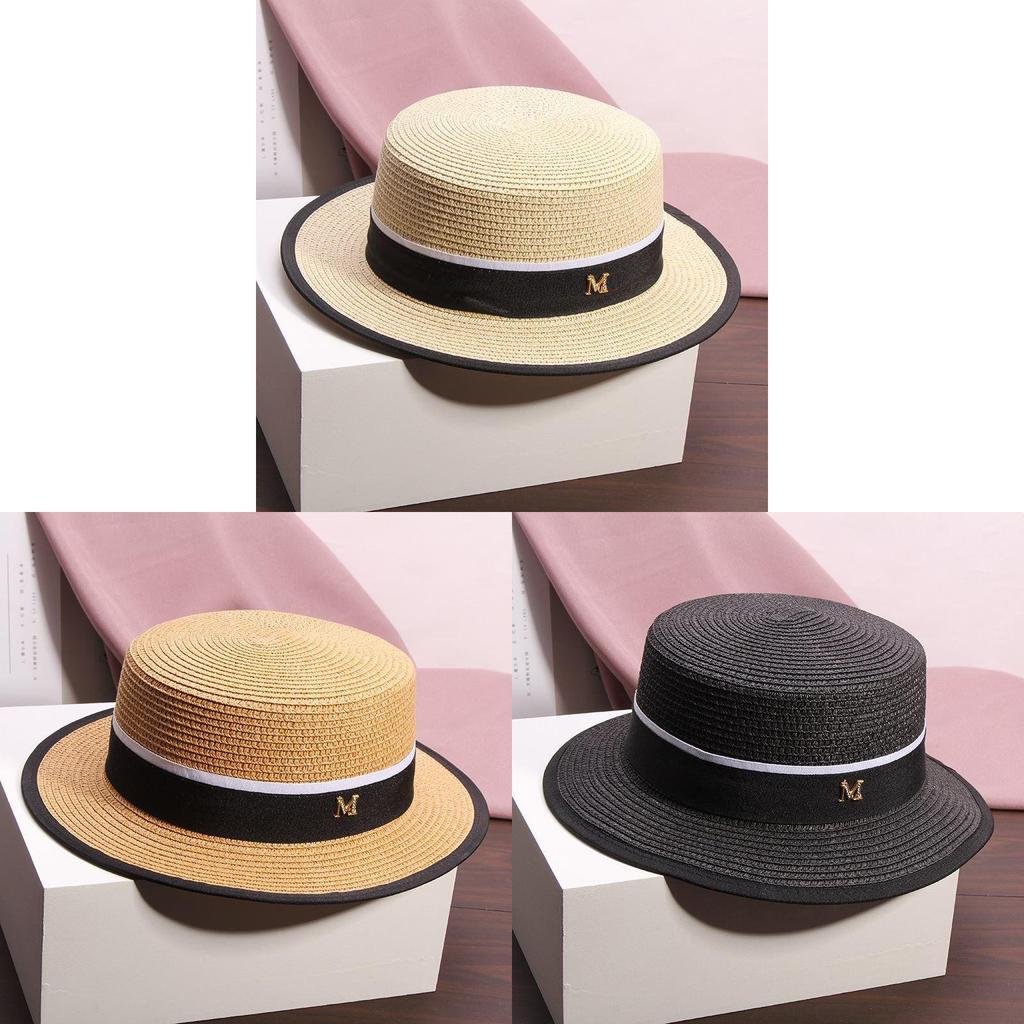 Jazz Hat Summer Womens Straw Sun Hat With Wide Brim For Beach Vacation And Sun Protection