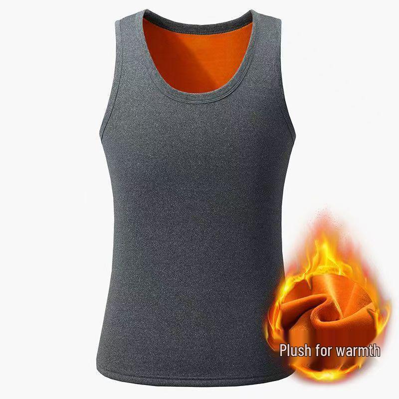 BND Herren Nahtlose Schnellwärmende Fleecegefütterte Weste Basisschicht für Herbst/Winter.