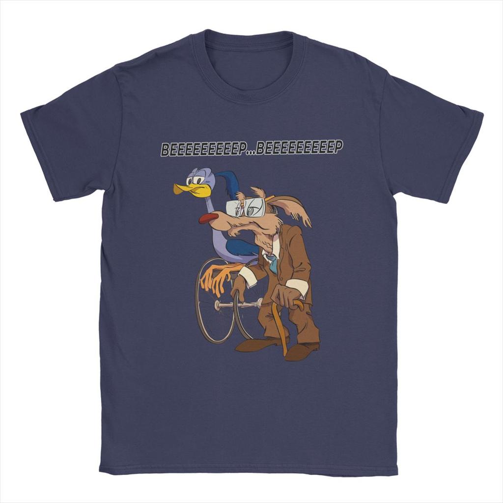 T-shirt da uomo Roadrunners And El Coyoted Abbigliamento in Cotone Fantastica Maglietta a Maniche Corte Girocollo Magliette Estive