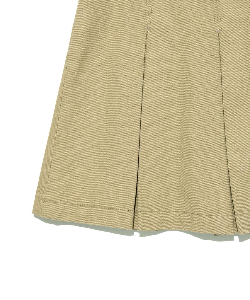 LEE Women'S Pleated Mini Skirt Beige