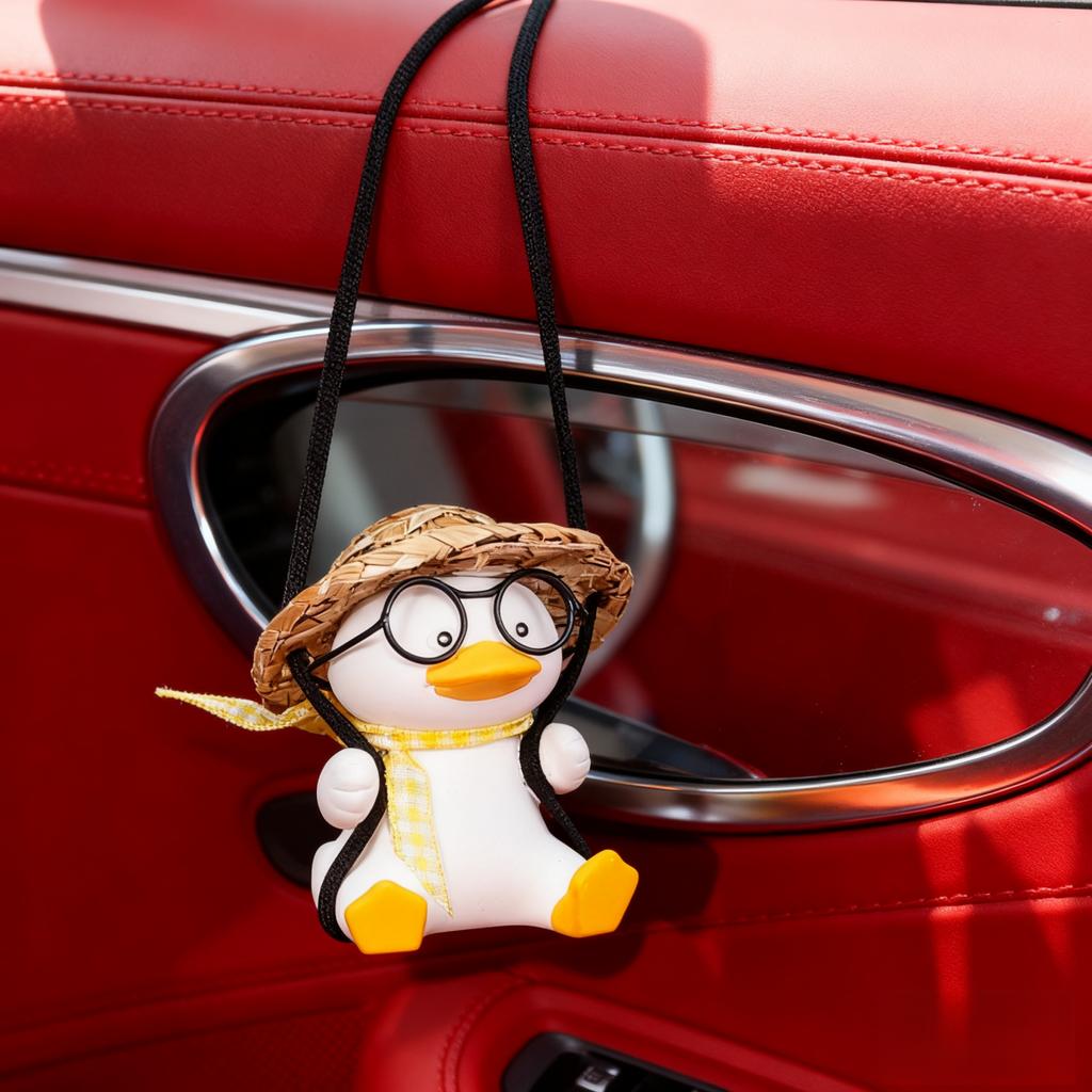 Car pendant swing glasses duck car pendant pendant ornaments car aromatherapy rearview mirror pendant