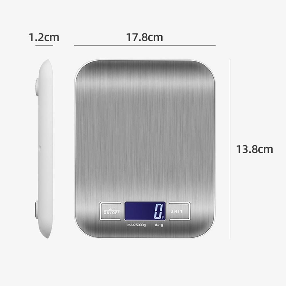 5kg/1g Portable Electronic Digital Kitchen Scale LCD High Precision Scales Food Coffee Balance Measuring Weight Baking Scale