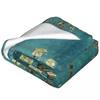 Original Gogh Art Restored Blossoming Almond Tree Blankets Flannel Super Soft Throw Blankets for Bed Bedspread