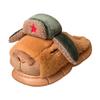 Capybara Kids' Winter Cotton Slippers - Cute, Warm, Non-slip Plush for Boys & Girls