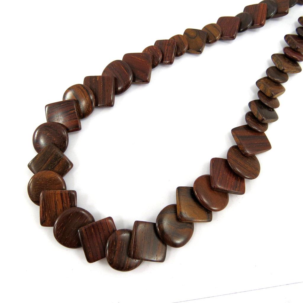 Les Trésors De Lily [E4922] - Necklace 'Amazonia' Wood