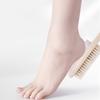 1 Pcs Foot Care Bristle Scrub Brush Wooden Handle Pumice Stone Remove Dead Skin
