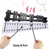 30 Note Glockenspiel Foldable Xylophone Wooden Frame 5mm Thickness Aluminum Bars Percussion Musical Instrument with