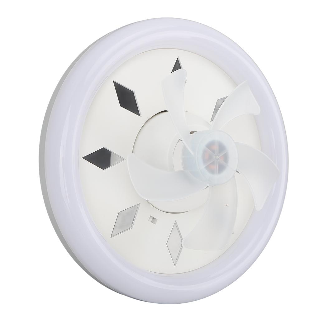 11.8in 60W Ceiling Fan with Light E27 LED Dimmable Ceiling Fans with Remote Control 3 Speeds 5
