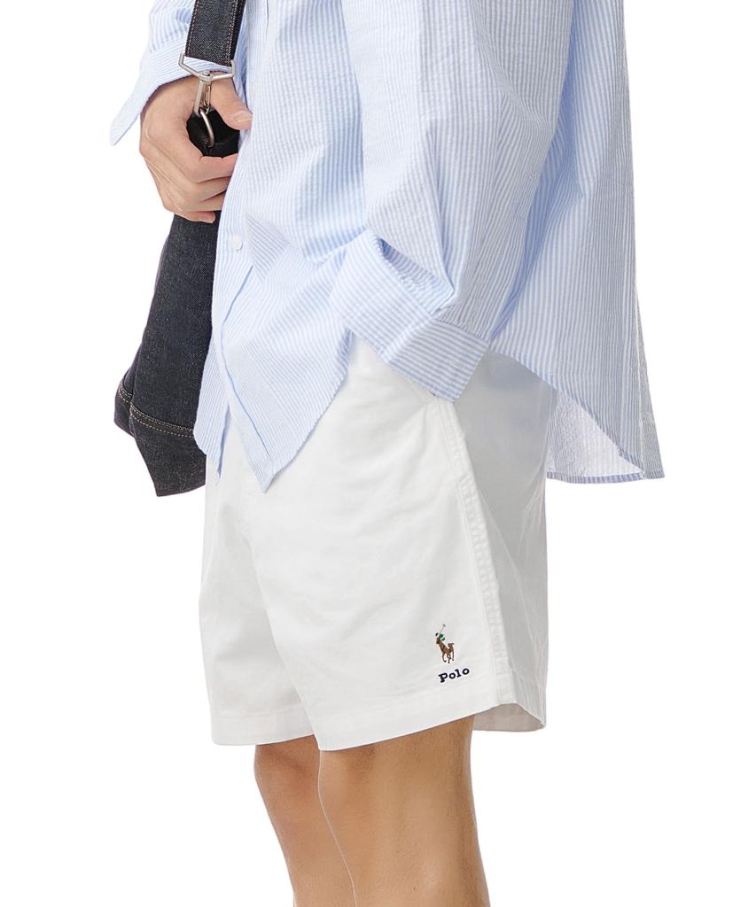 POLO RALPH LAUREN [Kolekcja Biała] Klasyczne Spodenki Polo Prepster - Białe