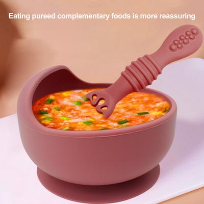 2Pcs Baby Feeding Spoons Dual Head Silicone Weaning Spoon for Infants Training Spoon BPA-Free Toddler Utensils