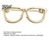 Anti Oxidation Clothing Pin Alloy Glasses Brooch for Men Women Eyeglasses Shape Lapel Casual Pins Pin Decorative Accessory Suits Shirts Sweaters