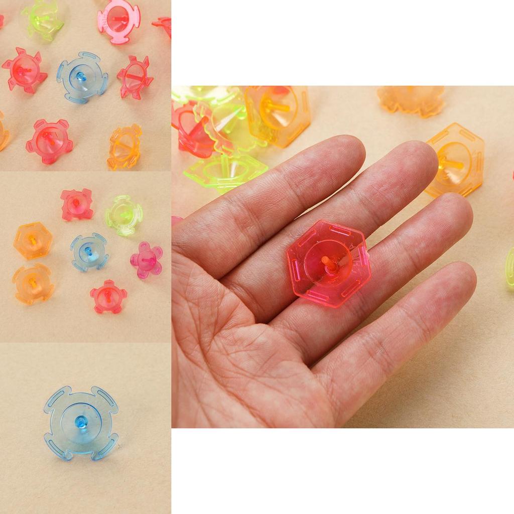 Hand Twist Transparent Gyroscope With Colorful Design For Childrens Gift