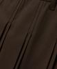 Seteo (W) Button Pleated Midi Skirt Brown