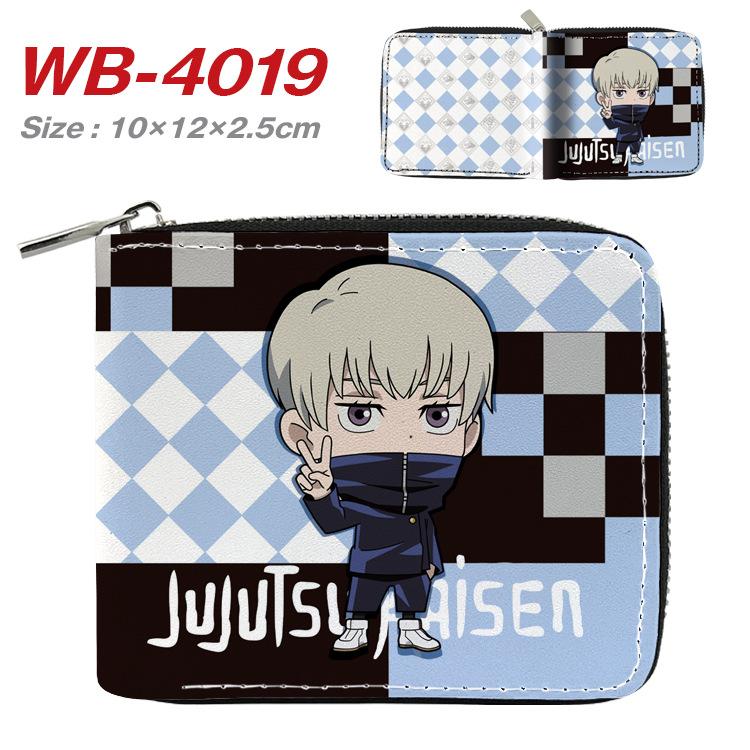 Jujutsu Kaisen Short Wallet Anime Cartoon Leather Bifold Card Holder Coin Purse for Students Men Women