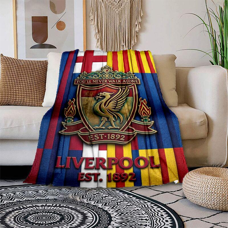 Fc Liverpool Crest Emblem Blanket Camping Trip Home Decor Air Conditioning Blanket Office Rest Blanket Bedroom
