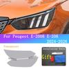 Für Peugeot E-2008 E-208 Außen Scheinwerfer TPU Transparente Schutzfolie Frontleuchte Schwarzer Kratzfester Aufkleber BC Säule Fil