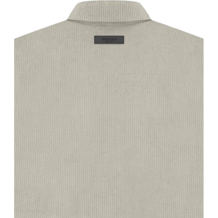 Fear of God Essentials SS23 Corduroy Shirt Jacket Men Jacket Seal-Gray FOG-SS23-046