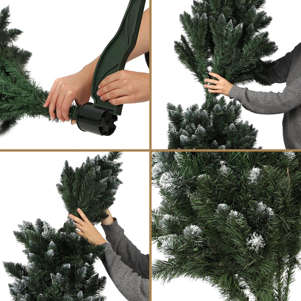 KADAX Künstlicher Weihnachtsbaum Diamanttanne 220 cm Dicht