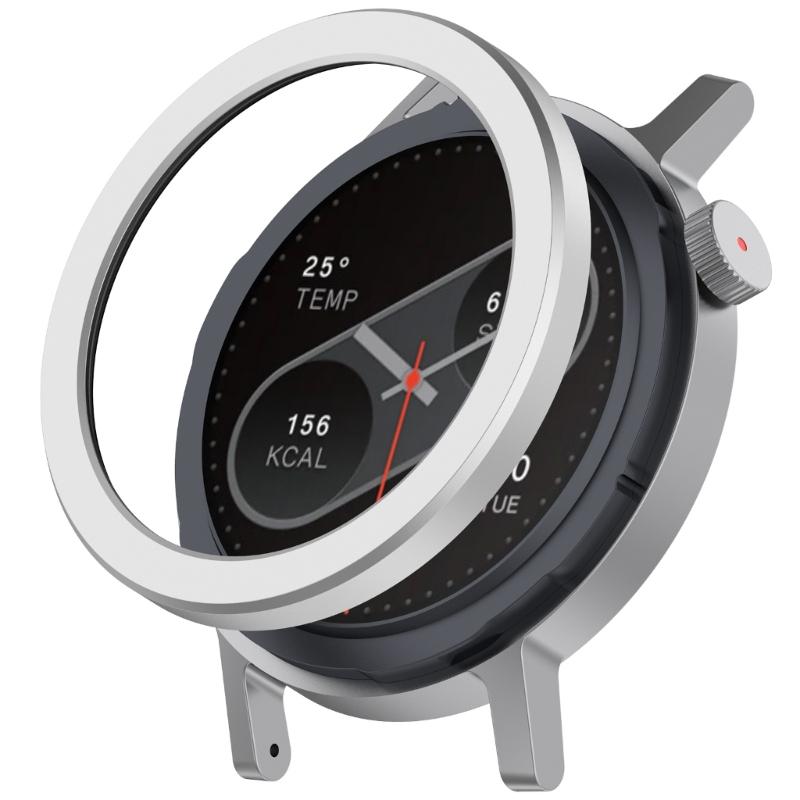 Aluminum Alloy Watch Frame With Reinforced Glass Screen Guard for CMF Watch P2 Smartwatch Scratch Resistance